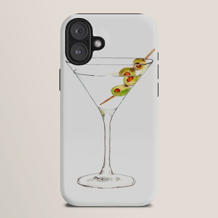 Cocktails. Martini. Watercolor Painting. iPhone Case Gallery Image 10