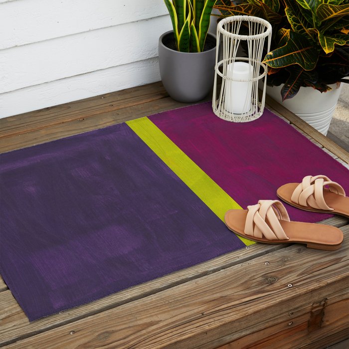 Lime Mauve  Outdoor Rug Gallery Image 2