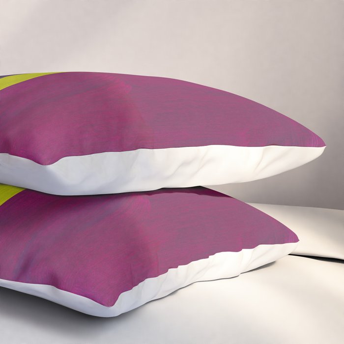 Lime Mauve  Pillow Sham Gallery Image 3
