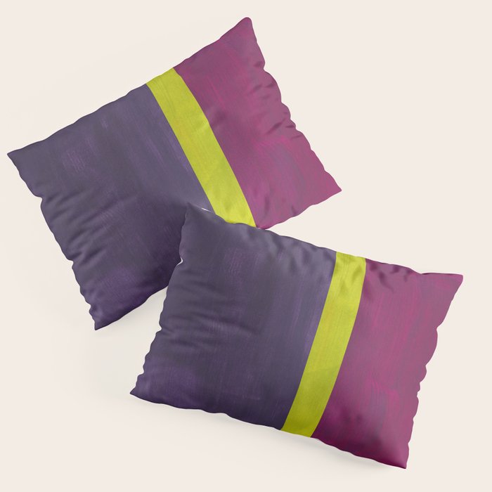 Lime Mauve  Pillow Sham Gallery Image 3