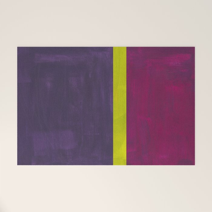 Lime Mauve  Welcome Mat Gallery Image 1