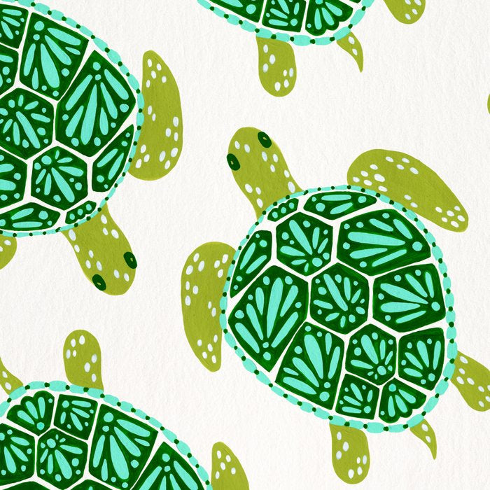 Sea Turtle - Green Palette Coffee Mug Gallery Image 2