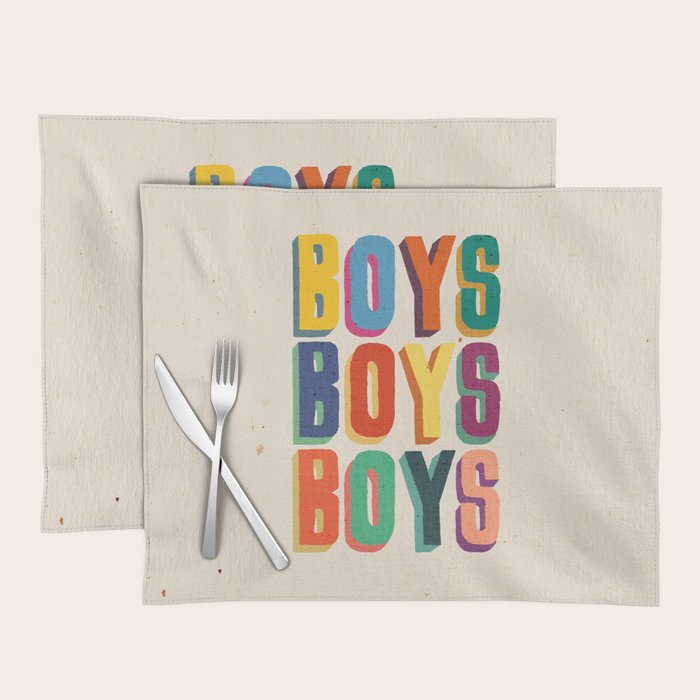 Boys boys boys Placemat Gallery Image 1