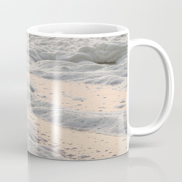 Pastel Tones Ocean In Holland Photo | Dutch Coast Seafoam And Waves Art Print | Travel Photography Coffee Mug Gallery Image 1