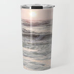 Pastel Tones Ocean In Holland Photo | Dutch Coast Seafoam And Waves Art Print | Travel Photography Travel Mug Gallery Image 1