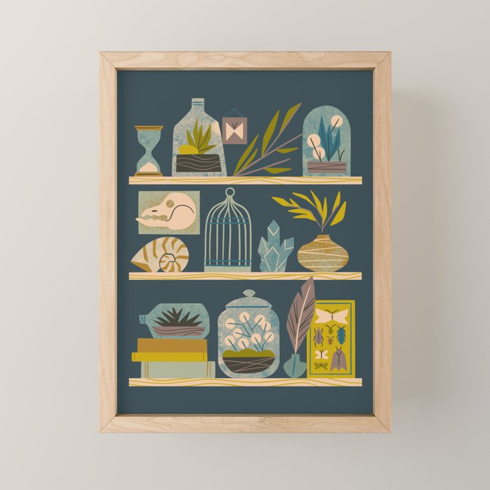 Collected by the Naturalist Mini Art Print Gallery Image 1