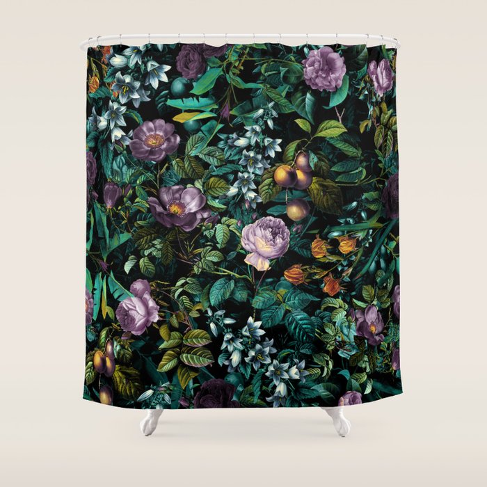 Exotic Jungle - Night Shower Curtain Gallery Image 1