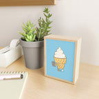 Everyone Poops (Blue) Mini Art Print Gallery Image 2