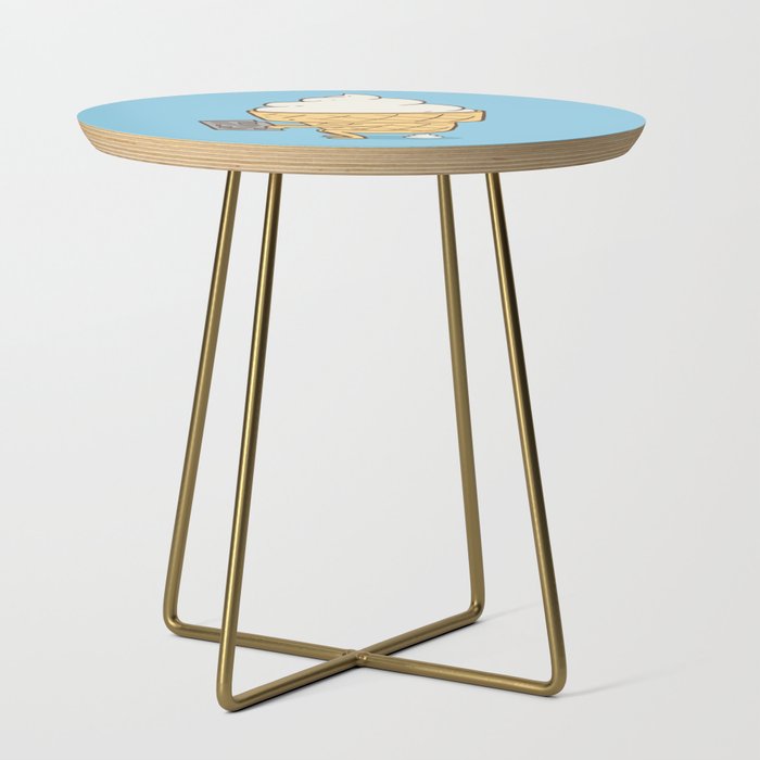 Everyone Poops (Blue) Side Table Gallery Image 1