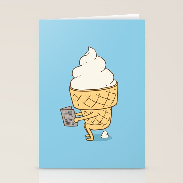 Everyone Poops (Blue) Stationery Card Gallery Image 1