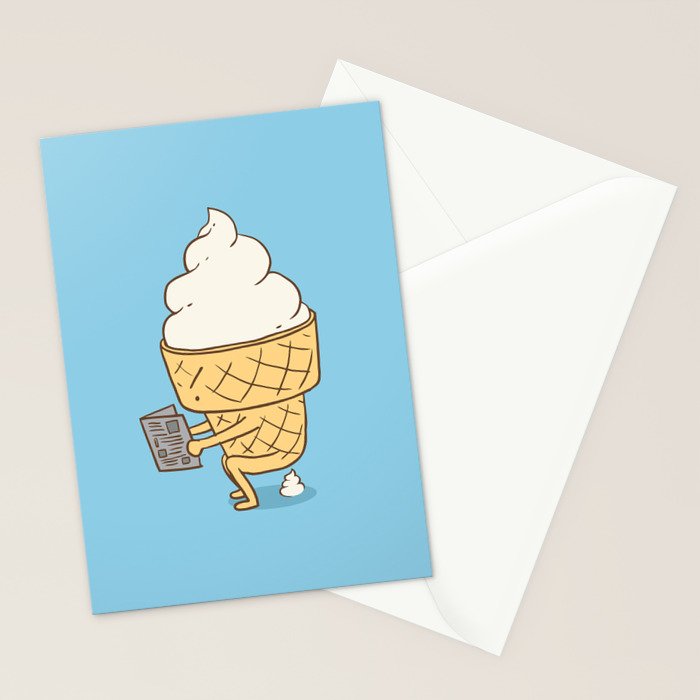 Everyone Poops (Blue) Stationery Card Gallery Image 2