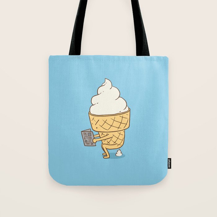 Everyone Poops (Blue) Tote Bag Gallery Image 1