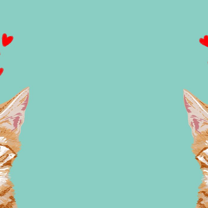 Mackenzie - Orange Tabby Cute Valentines Day Kitten Girly Retro Cat Art cell phone Coffee Mug Gallery Image 2