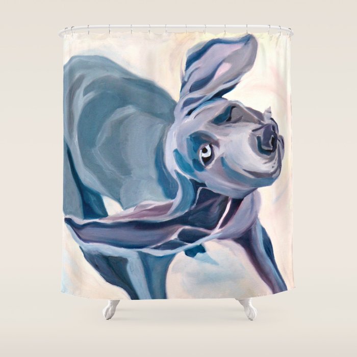 Great Dane Dog Shake Shower Curtain Gallery Image 1