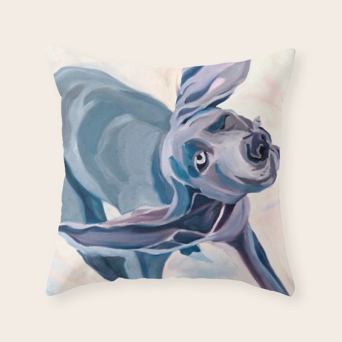 Great Dane Dog Shake Throw Pillow Gallery Image 1