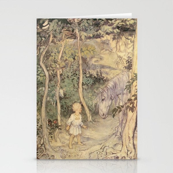 Art by Arthur Rackham for "Irish Fairy Tales," 1920 Stationery Card Gallery Image 1