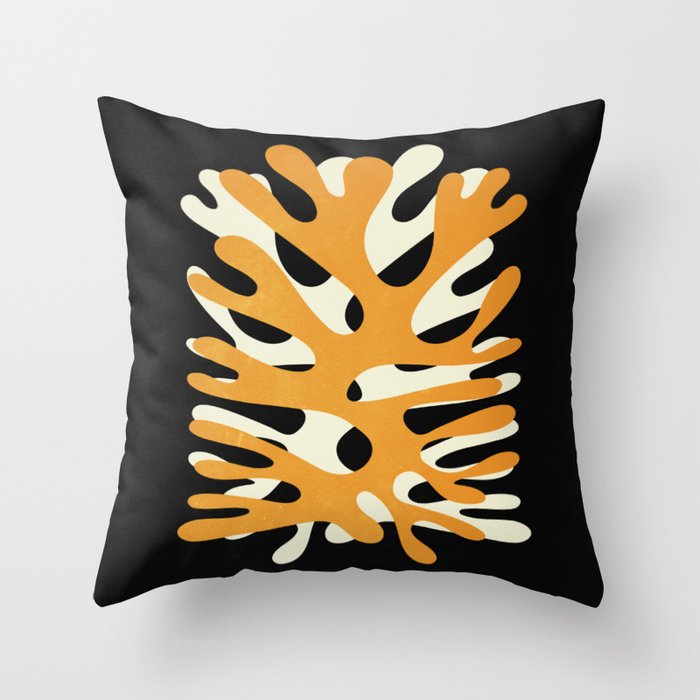 Sea Fern: Paper Cutouts Matisse Edition Throw Pillow Gallery Image 6