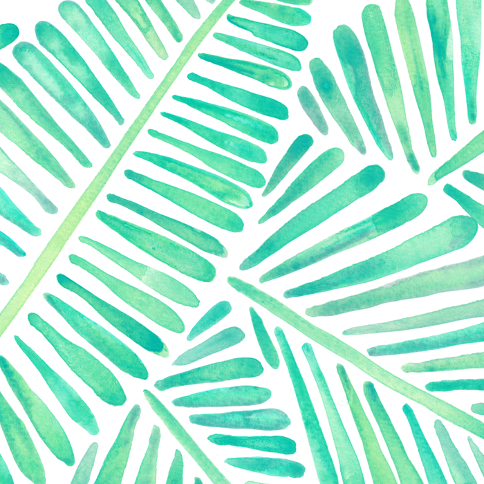 Tropical Banana Leaves - Mint Palette Coffee Mug Gallery Image 2