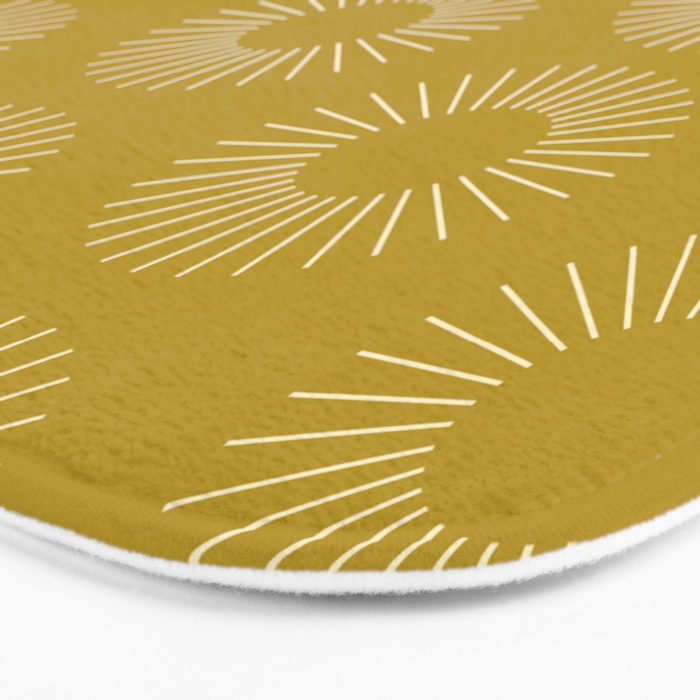 Minimalist Sunray Pattern XVI Bath Mat Gallery Image 3