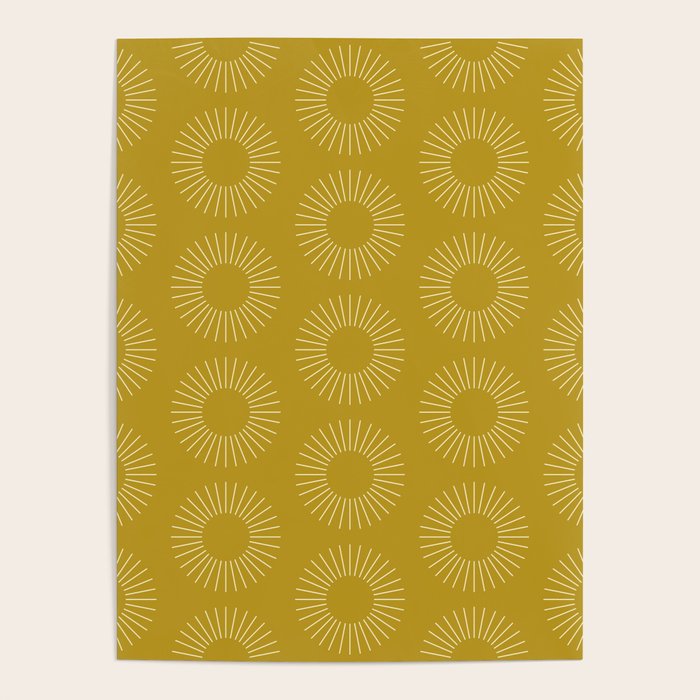 Minimalist Sunray Pattern XVI Poster Gallery Image 1