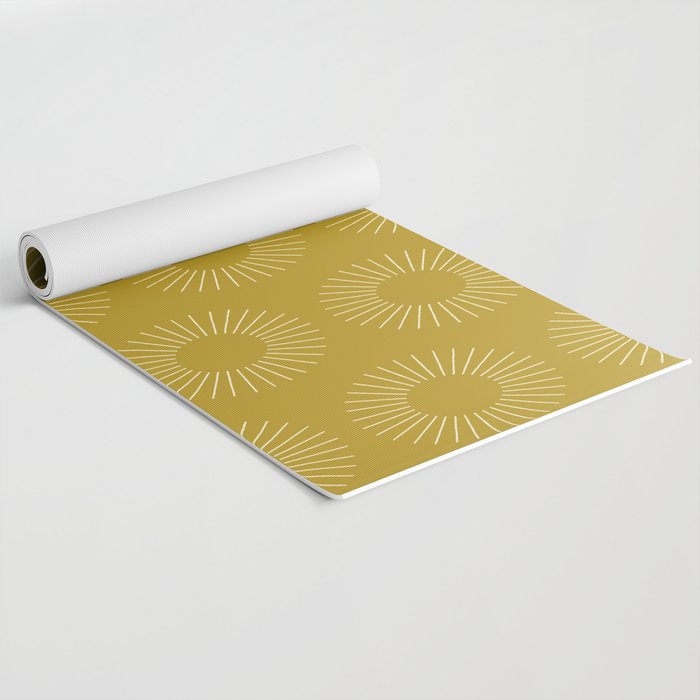 Minimalist Sunray Pattern XVI Yoga Mat Gallery Image 2