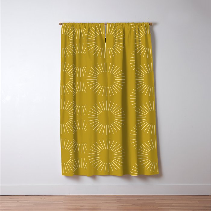 Minimalist Sunray Pattern XVI Window Curtain Gallery Image 3