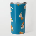 Japanese toys in blue Travel Mug Gallery Image 2