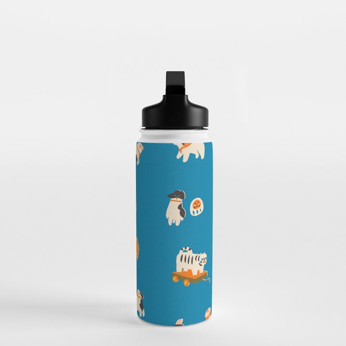 Japanese toys in blue Water Bottle Gallery Image 3