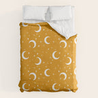 Goodnight Sky - Golden Ochre Duvet Cover Gallery Image 6