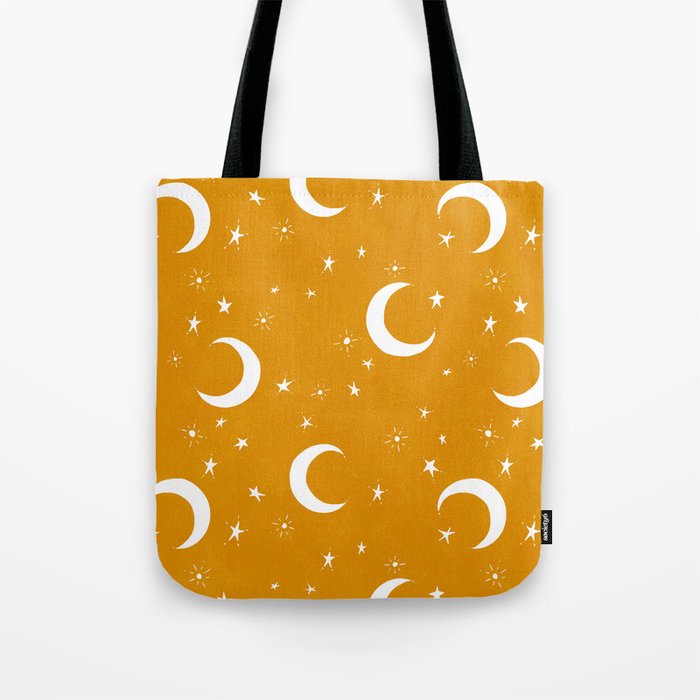 Goodnight Sky - Golden Ochre Tote Bag Gallery Image 1