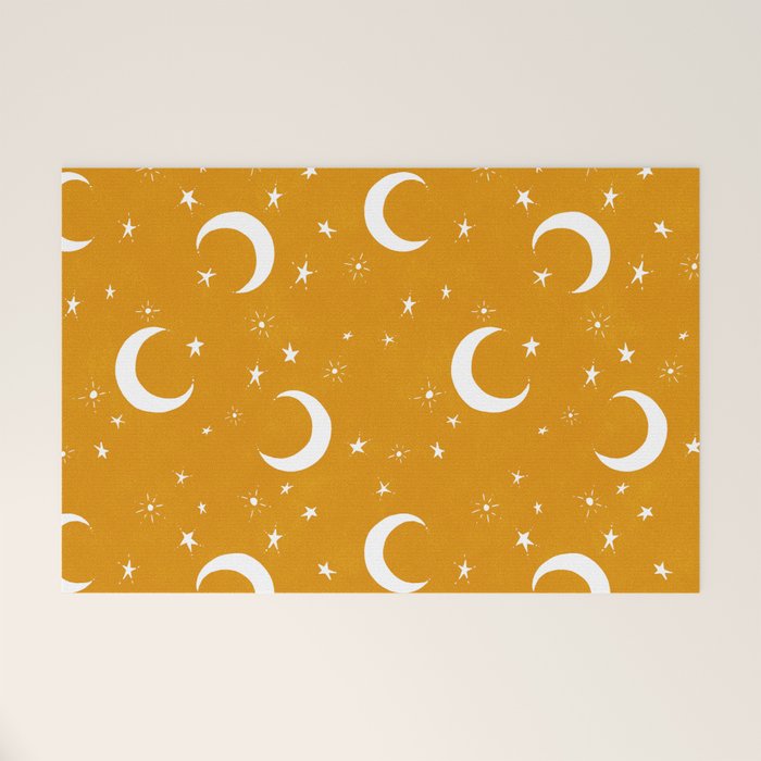 Goodnight Sky - Golden Ochre Welcome Mat Gallery Image 1
