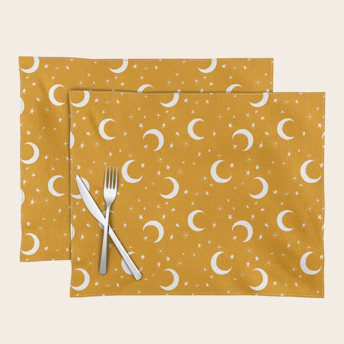 Goodnight Sky - Golden Ochre Placemat Gallery Image 1