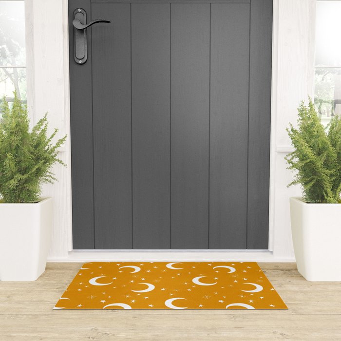 Goodnight Sky - Golden Ochre Welcome Mat Gallery Image 3