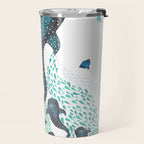 Whale Shark Pod Voyage Ocean Print Travel Mug Gallery Image 2