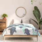 Whale Shark Pod Voyage Ocean Print Comforter Gallery Image 3