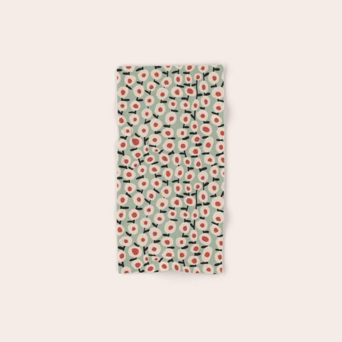 Dots & Flowers #1 Bath Towel Gallery Image 1