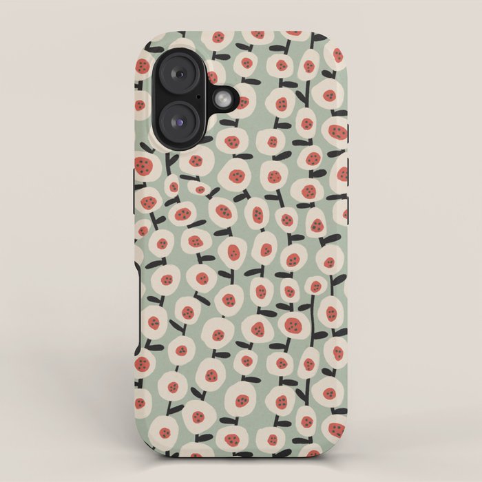 Dots & Flowers #1 iPhone Case Gallery Image 1