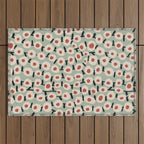 Dots & Flowers #1 Outdoor Rug Gallery Image 1