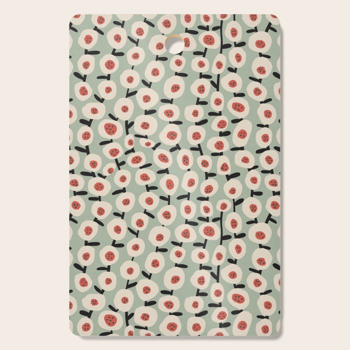 Dots & Flowers #1 Cutting Board Gallery Image 1