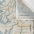 Vintage Map of the Chesapeake Bay (1901) Wall Tapestry Gallery Image 3