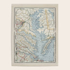 Vintage Map of the Chesapeake Bay (1901) Poster Gallery Image 4