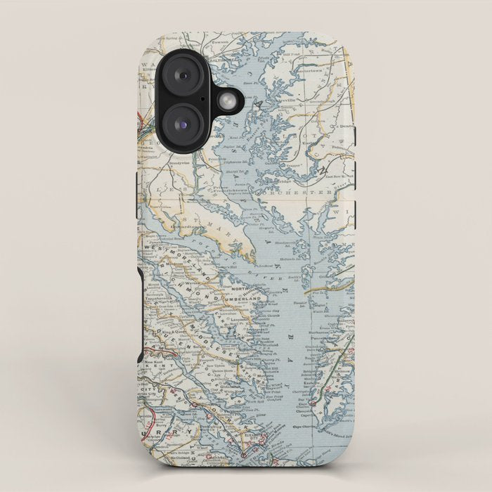 Vintage Map of the Chesapeake Bay (1901) iPhone Case Gallery Image 1