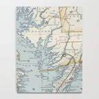 Vintage Map of the Chesapeake Bay (1901) Notebook Gallery Image 4