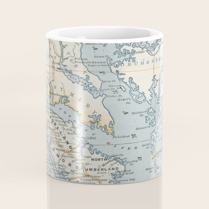 Vintage Map of the Chesapeake Bay (1901) Coffee Mug Gallery Image 4