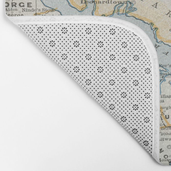 Vintage Map of the Chesapeake Bay (1901) Bath Mat Gallery Image 2