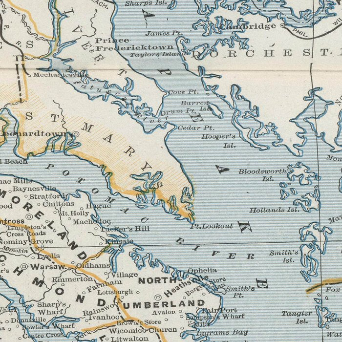Vintage Map of the Chesapeake Bay (1901) Coffee Mug Gallery Image 2