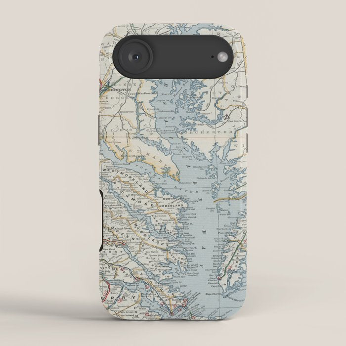 Vintage Map of the Chesapeake Bay (1901) iPhone Case Gallery Image 2