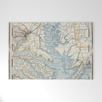 Vintage Map of the Chesapeake Bay (1901) Welcome Mat Gallery Image 1
