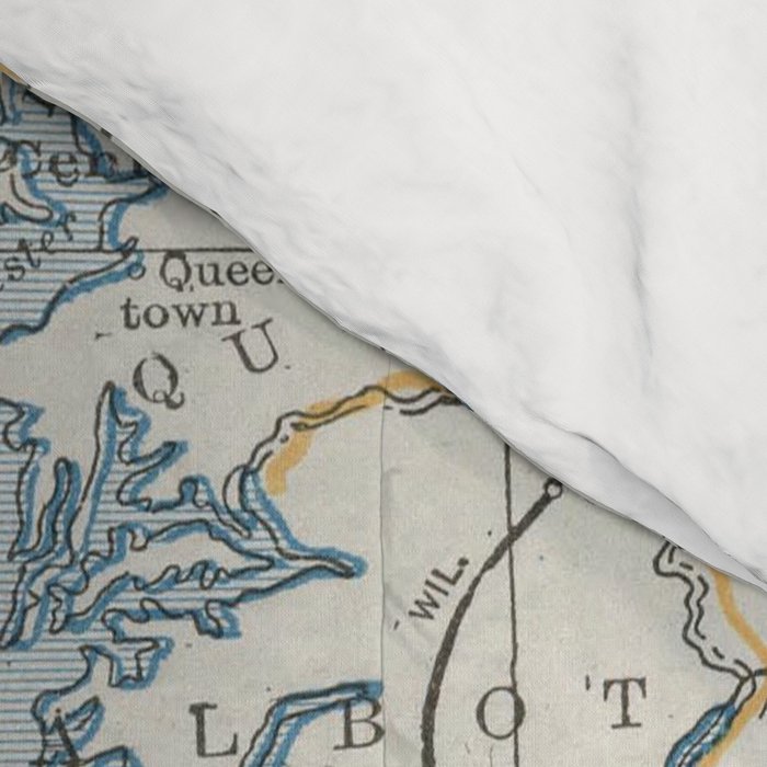 Vintage Map of the Chesapeake Bay (1901) Comforter Gallery Image 4
