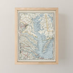 Vintage Map of the Chesapeake Bay (1901) Mini Art Print Gallery Image 1